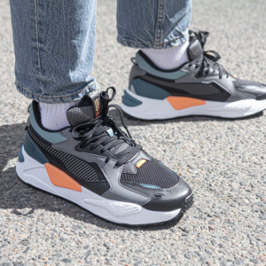 Alternative view of Giày Puma RS Z Core Trainers Black Castle Rock Blue Coral 383590-02