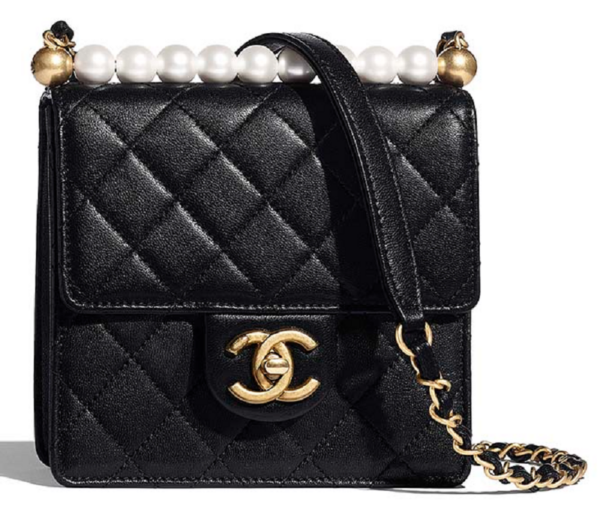 Túi Chanel Wmns Flap Bag Goatskin Imitation Pearl Black AS0584-B02156-94305
