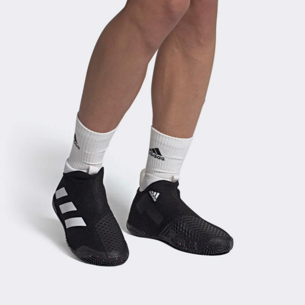 Giày Adidas Stycon Laceless Hard Court Tennis Shoes Black FY2944 - Ảnh 2