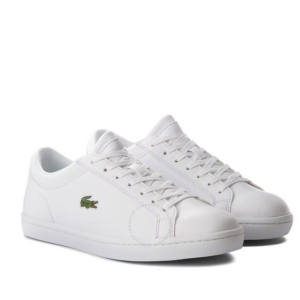 Alternative view of Giày Lacoste Men's Straightset White Leather Low-top Sneakers 733CAM1070-001