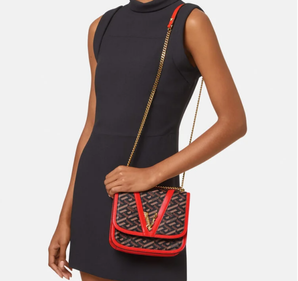 Túi Virtus Versace La Greca 'Red Brown' 1003364-1A01444-5B35V - Ảnh 2