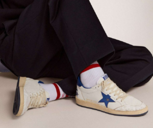 Alternative view of Giày Golden Goose Ball Star 'White Blue' GMF00117-F002198-10327