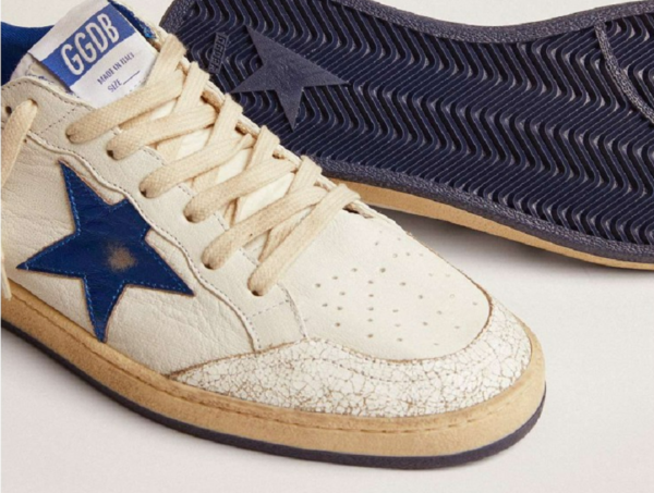 Giày Golden Goose Ball Star 'White Blue' GMF00117-F002198-10327 - Ảnh 4