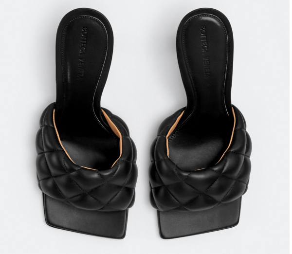 Giày Cao Gót Bottega Veneta Padded Mule 'Black' 592015VBRR01000 - Ảnh 2