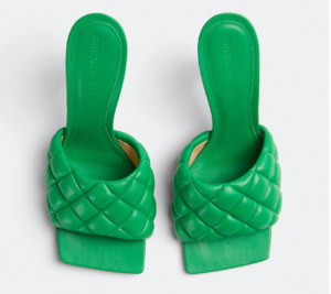 Alternative view of Giày Cao Gót Bottega Veneta Padded Mule 'Parakeet' 592015VBRR03708