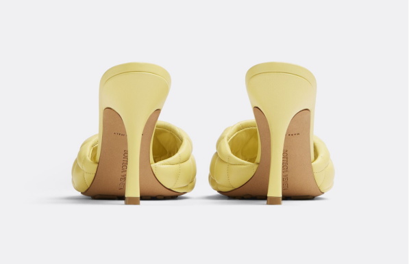 Giày Cao Gót Bottega Veneta Padded Mule 'Lemonade' 592015VBRR07411 - Ảnh 3