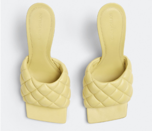 Alternative view of Giày Cao Gót Bottega Veneta Padded Mule 'Lemonade' 592015VBRR07411