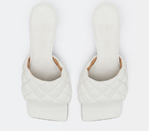 Alternative view of Giày Cao Gót Bottega Veneta Padded Mule 'Optic White' 592015VBRR09122