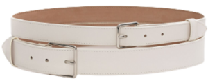 Thắt Lưng Alexander McQUEEN Double 'Optic White' 5941881BR119007