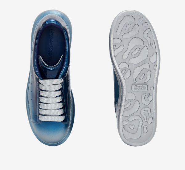 Giày Alexander McQueen Oversized Sneaker 'Silver Blue' 604244-WHXF1-8160 - Ảnh 2