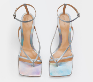 Alternative view of Giày Cao Gót Bottega Veneta Stretch Strap Sandal 'Moon Drop' 608835V1AH01387