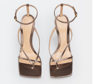 Alternative view of Giày Cao Gót Bottega Veneta Stretch Strap Sandal 'Fondant' 608835V1AI02113