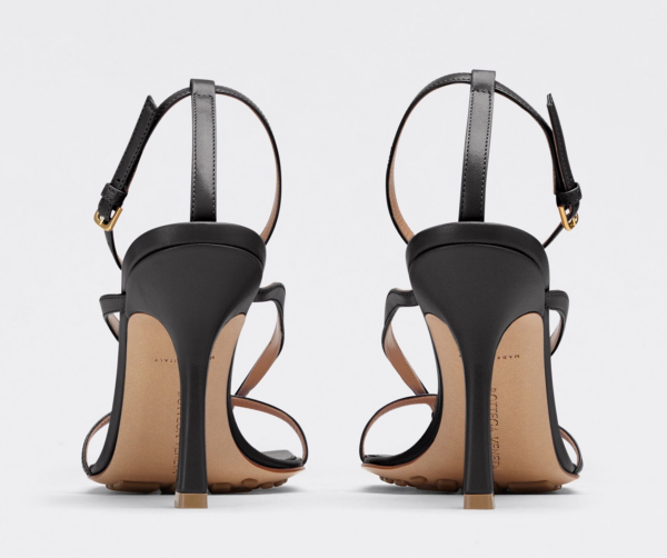 GIày Cao Gót Bottega Veneta Stretch Strap Sandal 'Nero' 608835VBSF01000 - Ảnh 3