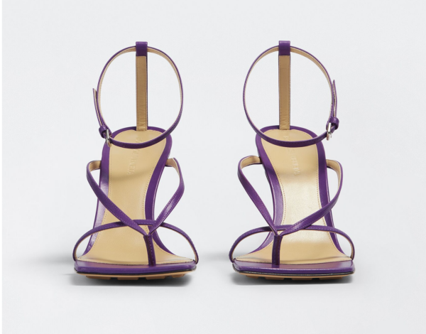 Giày Cao Gót Bottega Veneta Stretch Strap Sandal 'Clematis' 608835VBSF06074 - Ảnh 4