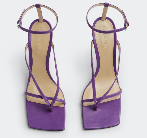 Giày Cao Gót Bottega Veneta Stretch Strap Sandal 'Clematis' 608835VBSF06074 - Ảnh 2