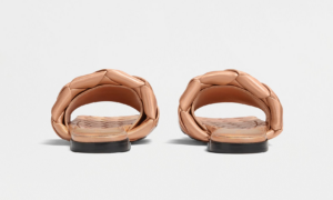 Alternative view of Dép Bottega Veneta Lido Flat Sandal 'Cinder' 608853V1AH05721