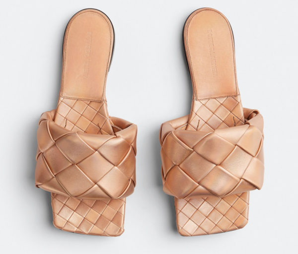 Dép Bottega Veneta Lido Flat Sandal 'Cinder' 608853V1AH05721 - Ảnh 3