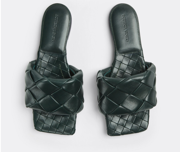 Dép Bottega Veneta Lido Flat Sandal 'Inkwell' 608853VBSS04615 - Ảnh 2