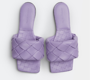 Alternative view of Dép Bottega Veneta Lido Flat Sandal 'Wisteria' 608853VBSS05119