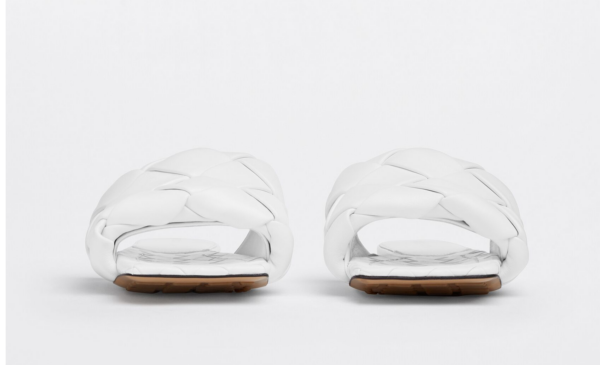Dép Bottega Veneta Lido Flat Sandal 'Optic White' 608853VBSS09122 - Ảnh 4