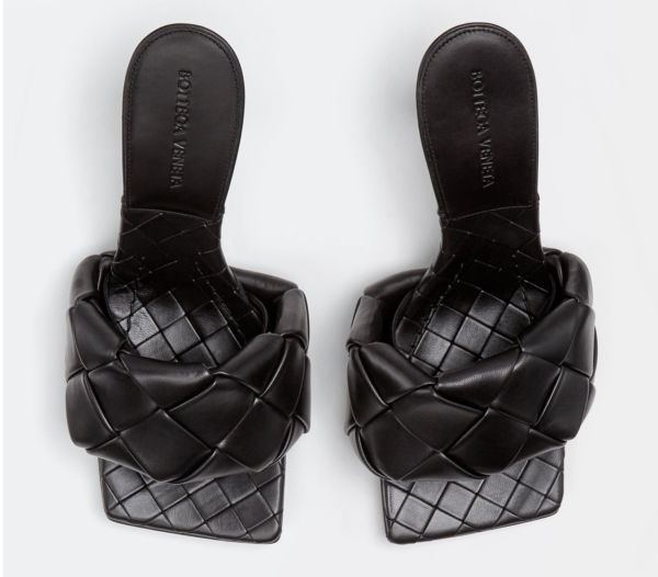Giày Cao Gót Bottega Veneta Lido Mule 'Black' 608854VBSS01000 - Ảnh 2