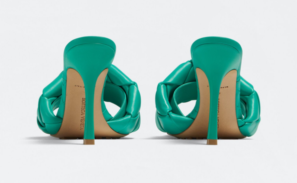 Giày Cao Gót Bottega Veneta Lido Mule 'Acid Turquoise' 608854VBSS03227 - Ảnh 3