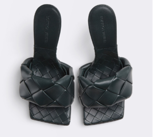 Alternative view of Giày Cao Gót Bottega Veneta Lido Mule 'Inkwell' 608854VBSS04615