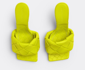 Alternative view of Giày Cao Gót Bottega Veneta Lido Mule 'Kiwi' 608854VBSS07278