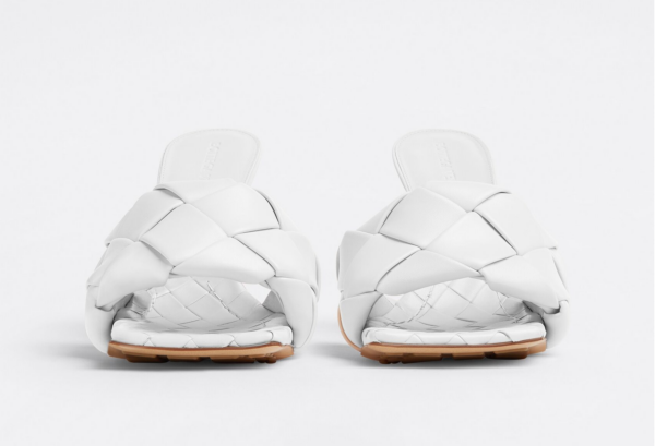 Giày Cao Gót Bottega Veneta Lido Mule 'Optic White' 608854VBSS09122 - Ảnh 4