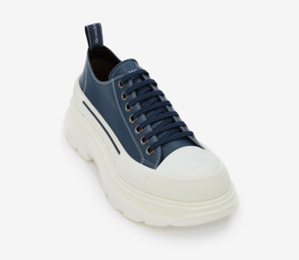 Giày Alexander McQueen Tread Slick Lace Up 'Denim Blue' 627225-WIAM2-4456 - Ảnh 3