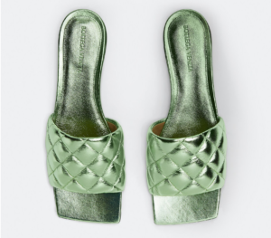 Alternative view of Dép Bottega Veneta Padded Flat Sandal 'Pistachio' 627710V27M03505