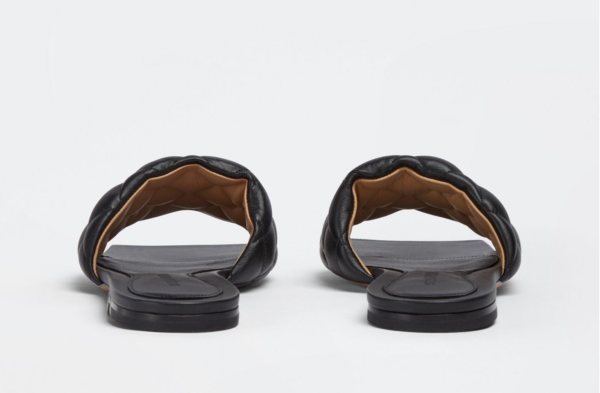 Dép Bottega Veneta Padded Flat Sandal 'Nero' 627710VBRR01000 - Ảnh 3