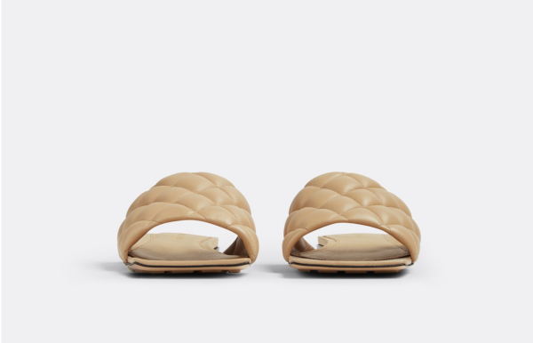 Dép Bottega Veneta Padded Flat Sandal 'Cane Sugar' 627710VBRR02624 - Ảnh 4