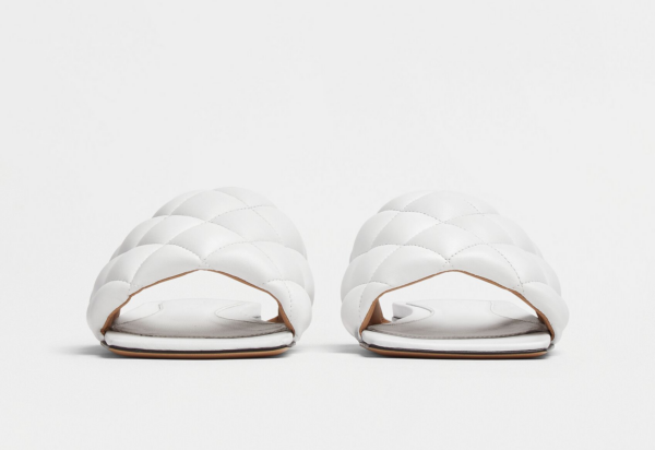 Dép Bottega Veneta Padded Flat Sandal 'Optic White' 627710VBRR09122 - Ảnh 4