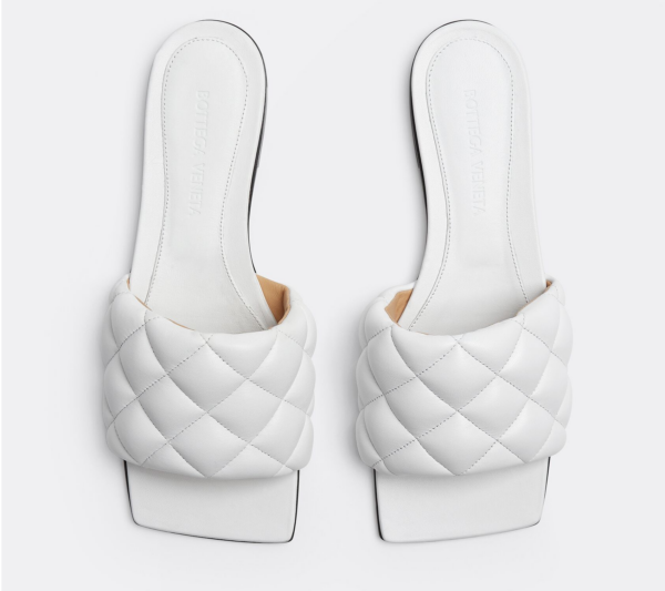 Dép Bottega Veneta Padded Flat Sandal 'Optic White' 627710VBRR09122 - Ảnh 2