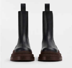 Giay Bottega Veneta Tire Chelsea Boot 'Black Ebony' 630284VBS501257