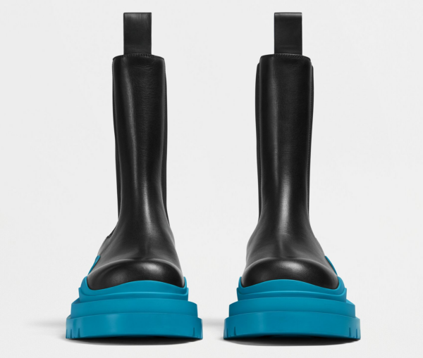 Giày Bottega Veneta Tire Chelsea Boot 'Black Blue' 630284VBS501438 - Ảnh 4