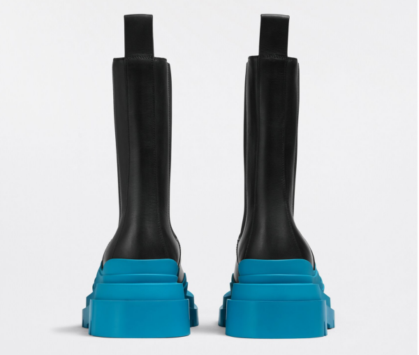 Giày Bottega Veneta Tire Chelsea Boot 'Black Blue' 630284VBS501438 - Ảnh 3