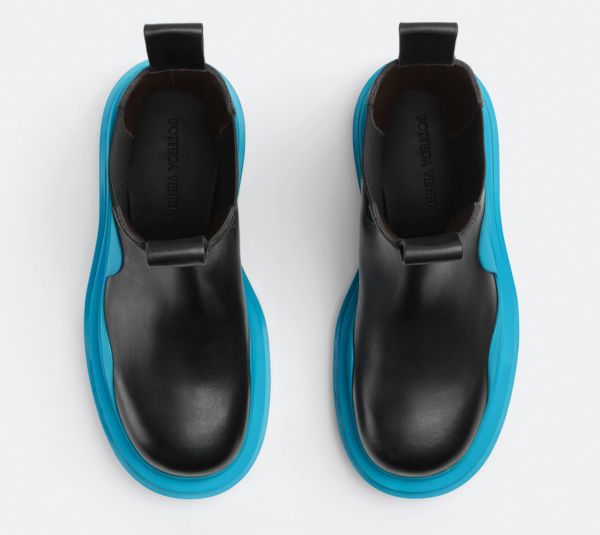 Giày Bottega Veneta Tire Chelsea Boot 'Black Blue' 630284VBS501438 - Ảnh 2