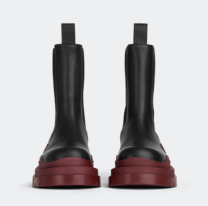 Giay Bottega Veneta Tire Chelsea Boot 'Black Cherry' 630284VBS501507