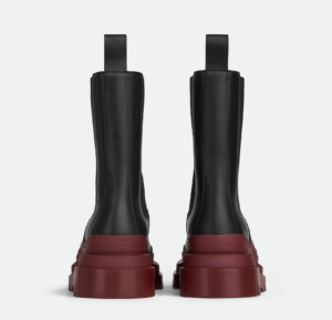 Giay Bottega Veneta Tire Chelsea Boot 'Black Cherry' 630284VBS501507