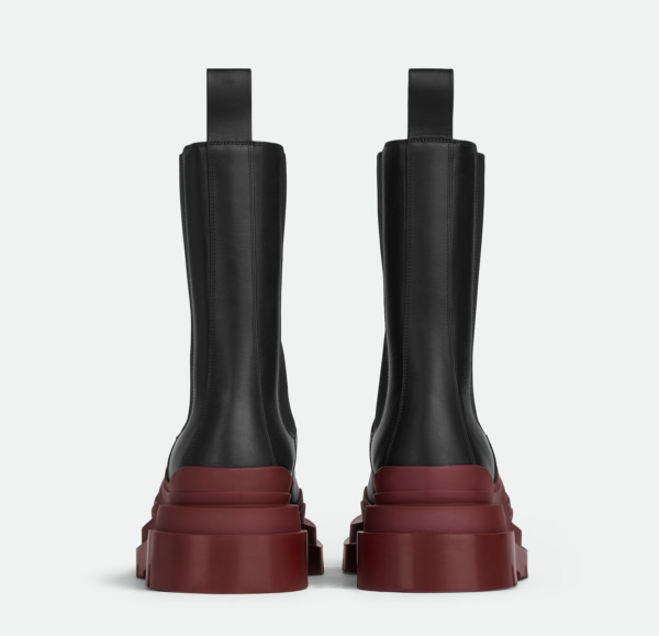 Giay Bottega Veneta Tire Chelsea Boot 'Black Cherry' 630284VBS501507