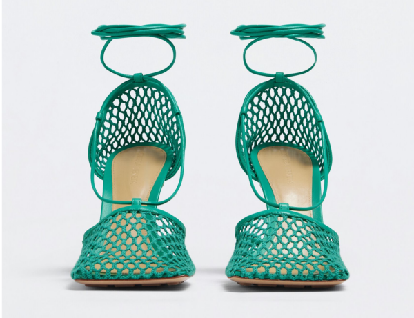Giày Cao Gót Bottega Veneta Sandal 'Acid Turquoise' 651388VBSD33227 - Ảnh 4