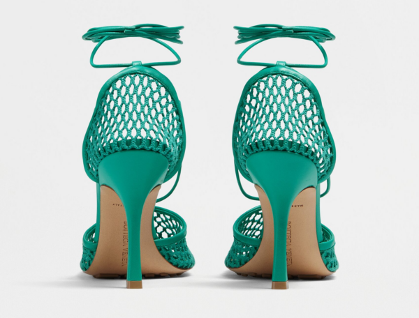 Giày Cao Gót Bottega Veneta Sandal 'Acid Turquoise' 651388VBSD33227 - Ảnh 3