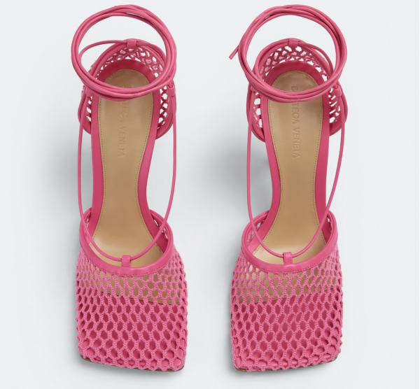 Giày Cao Gót Bottega Veneta Lace-Up Sandal 'Azelea' 651388VBSD35963 - Ảnh 2