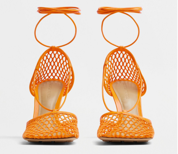 Giày Cao Gót Bottega Veneta Sandal 'Tangerine' 651388VBSD37593 - Ảnh 4