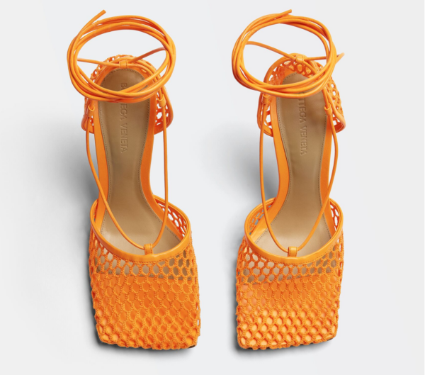 Giày Cao Gót Bottega Veneta Sandal 'Tangerine' 651388VBSD37593 - Ảnh 2