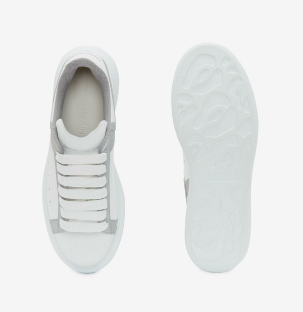 Giày Alexander McQueen Oversized Sneaker 'White Silver' 657559-WIA4H-9071 - Ảnh 4