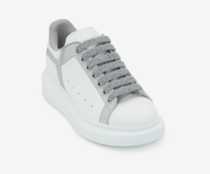 Alternative view of Giày Alexander McQueen Oversized Sneaker 'White Silver' 657559-WIA4H-9071
