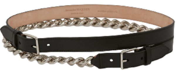 Thắt Lưng Alexander McQUEEN Double 'Black' 6670141BR0Y1000